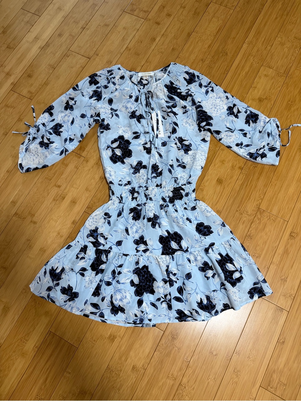 Yumi Kim Blue Floral Mini Dress